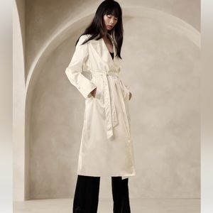 Banana Republic Maja Satin Trench Coat